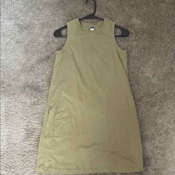 Old Navy Olive Green Midi Dress - Picture 2 of 2